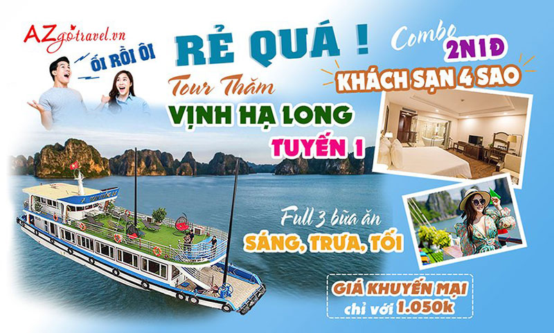 Điểm nổi bật của Combo Tour thăm vịnh Hạ Long tuyến 1 và khách sạn 4 sao